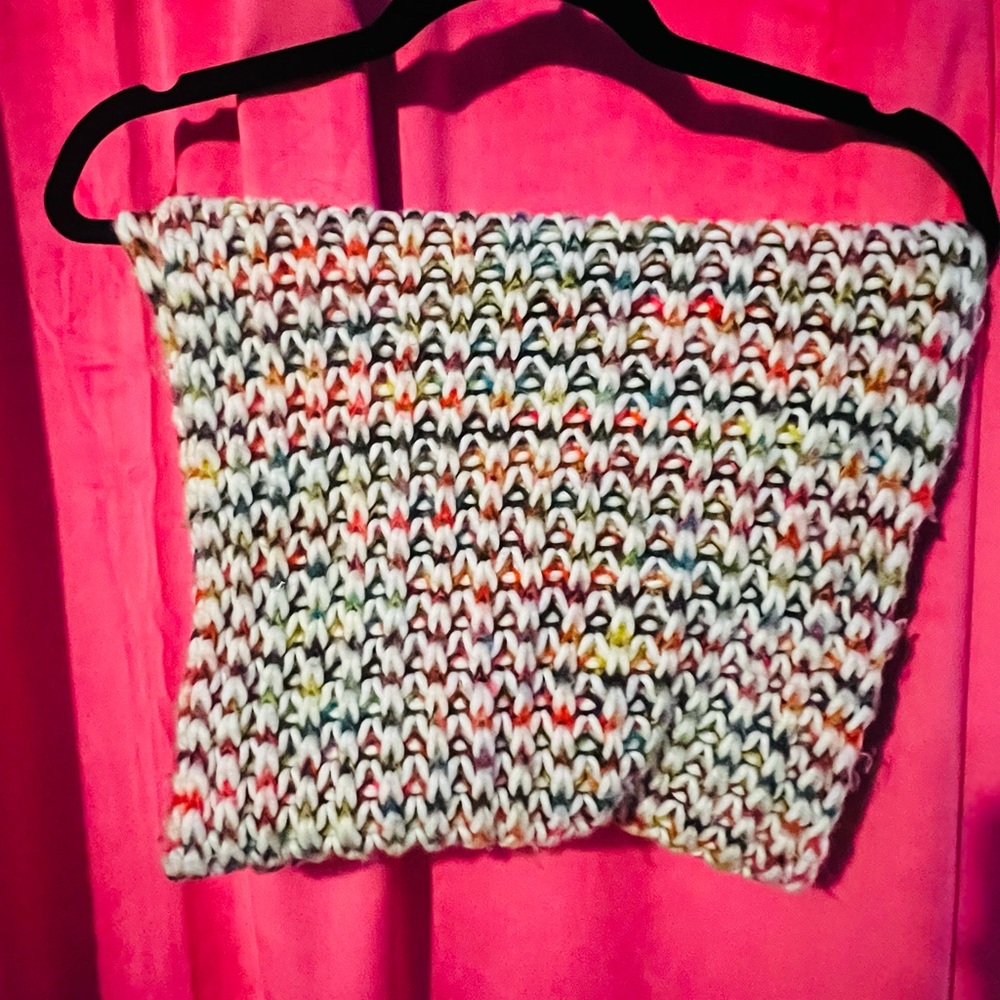 Multicolor Knit Infinity Scarf - Picture 3 of 3